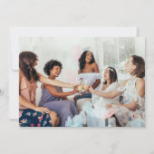 水の色の赤ちゃんシャワーの途中の小さな蜂蜜 サンキューカード (裏面)