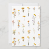 水の色の赤ちゃんシャワーの途中の小さな蜂蜜 招待状 (裏面)