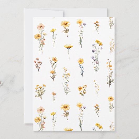 水の色の赤ちゃんシャワーの途中の小さな蜂蜜 招待状 (裏面)