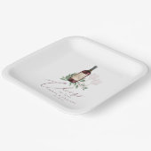 水の色の赤ワイン植物性応援愛する ペーパープレート (傾斜あり)