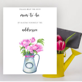 水の色の赤救済ちゃんのシャワー忙し- Mom-to-be ポスター