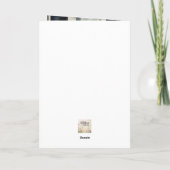 水の色の赤Toadstool ・秋フォレスト誕生日 カード (裏面)