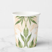 水の色の農場動物トラクターベビーシャワー 紙コップ (右)