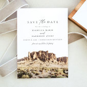 水の色の迷信の山の日付を保存 招待状