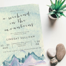 水の色の週末に山のバチェロレッテ