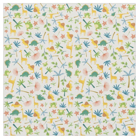 水の色の野生の動物のジャングルのキリンのサファリの子供 ファブリック (クローズアップ)