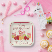 水の色の離れりんごRosh Hashanah ペーパープレート (パーティー)