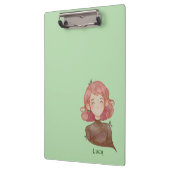 水の色の離れキャラクター&ツリーガール クリップボード (左)