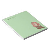 水の色の離れキャラクター&ツリーガール ノートパッド (アングル)