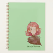 水の色の離れキャラクター&ツリーガール プランナー手帳 (正面)