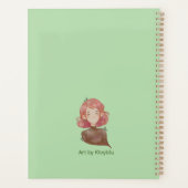 水の色の離れキャラクター&ツリーガール プランナー手帳 (裏面)