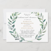 水の色の離れ06リハーサルディナー招待状 招待状 (正面)