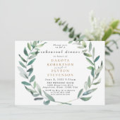 水の色の離れ06リハーサルディナー招待状 招待状 (スタンド正面)