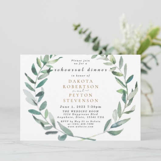 水の色の離れ06リハーサルディナー招待状 招待状 (スタンド正面)