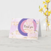 水の色の雲、あなたの言葉。ありがとうございます。 カード (黄色い花)