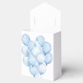 水の色の青いバルーンありがとう赤ちゃんシャワー フェイバーボックス (オープン)