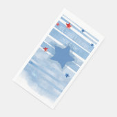 水の色の青いバーとスプラッシュとスター (コーナー)