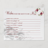 水の色の願いミセス・カード チラシ (正面)