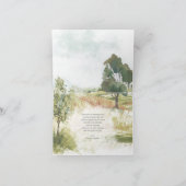 水の色の風景ありがとうセージ緑ID786 カード (内部)