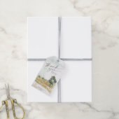 水の色の風景ありがとうセージ緑ID786 ギフトタグ (より糸付き)