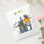 水の色の魔女と不気味なハウスハロウィーン フェイバーバッグ (封をした状態)