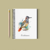 水の色の鮮やかロードランナー ノートブック