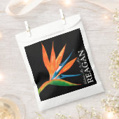 水の色の鳥パラダイスカスタムバッグ フェイバーバッグ (クリップ留めされた状態)