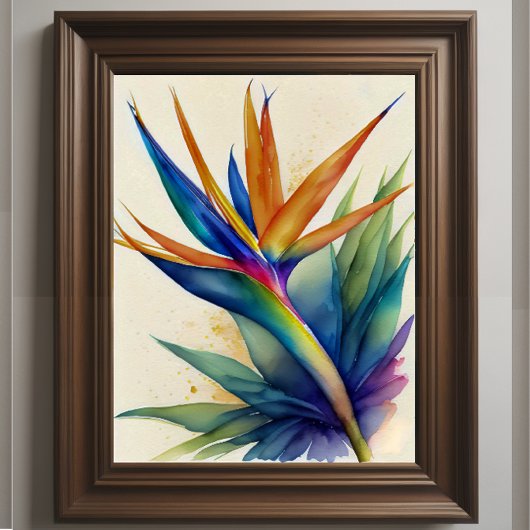 水の色の鳥パラダイス4:5ポスター ポスター