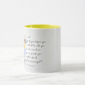 水の色の鳥、落胆してはいけない マグカップ (中央)