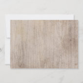 水の色の鹿の〔雄ジカの〕枝角ボヘミアンカントリーウェディング セーブザデート (裏面)