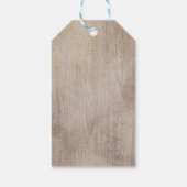 水の色の鹿の〔雄ジカの〕枝角ボヘミアン結婚の感謝の気持ち ギフトタグ (裏面)