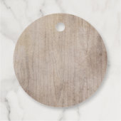 水の色の鹿の〔雄ジカの〕枝角ボヘミアン結婚の感謝の気持ち フェイバータグ (裏面)