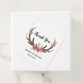 水の色の鹿の〔雄ジカの〕枝角ボヘミアン結婚の感謝の気持ち フェイバータグ (インサイチュ)