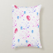 水の色の（ばちゃばちゃ）跳ねる アクセントクッション (正面(垂直))