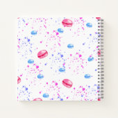 水の色の（ばちゃばちゃ）跳ねる ノートブック (裏面)