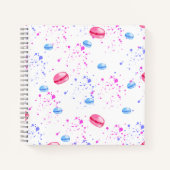 水の色の（ばちゃばちゃ）跳ねる ノートブック (正面)