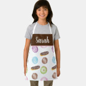 水の色のeclairsドーナツおもしろいWhimiscal Sweet エプロン (インサイチュ)