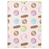 水の色のeclairsドーナツおもしろいWhimiscal Sweet クリップボード (裏面)
