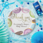 水の色のeclairsドーナツおもしろいWhimiscal Sweet ペーパープレート (パーティー)