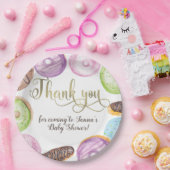 水の色のeclairsドーナツおもしろいWhimiscal Sweet ペーパープレート (パーティー)