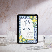 水の色はアモーレモンレモンブライダルシャワー 招待状