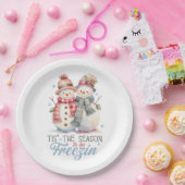 水の色はフリージンにシーズン ペーパープレート (パーティー)