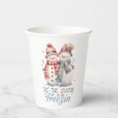 水の色はフリージンにシーズン 紙コップ (正面)