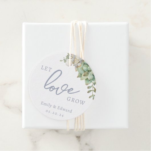 水の色は多肉愛の成長を結婚許す フェイバータグ (インサイチュ)