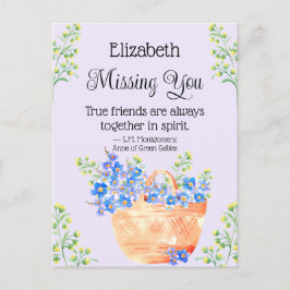 水の色は忘れ私ではない花の友人の引用文 ポストカード