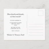  水の色は新しいアドレスの移動の発表を歩く ポストカード (裏面)