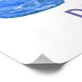 水の色は歓迎する私の家族のゴムのブーツ ポスター (角)