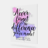 水の色は決忘れして差の退職 アクリルサイン (傾斜)