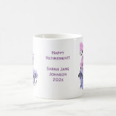 水の色は決忘れして差の退職 コーヒーマグカップ (中央)