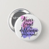 水の色は決忘れして差の退職 缶バッジ (正面&裏面)